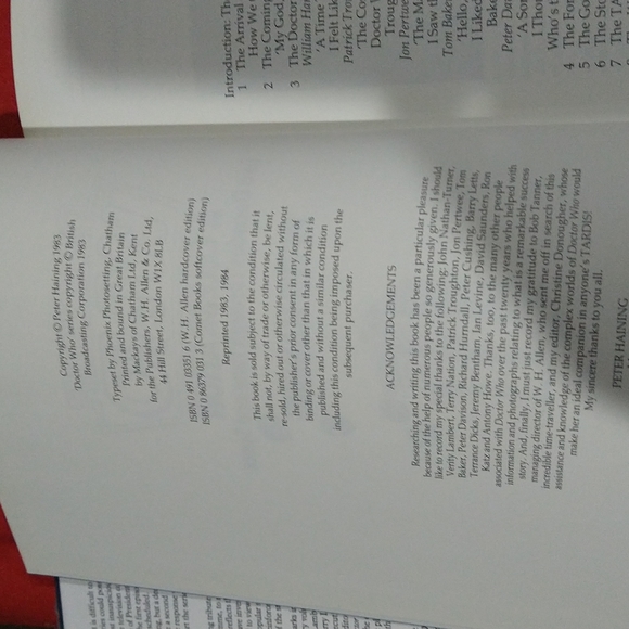 Dr. Who A Celebration, Two Decades Through Time and Space,HB 1984 - Picture 2 of 4